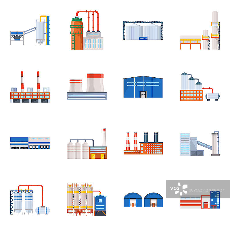 工业与建筑图标设计图片素材