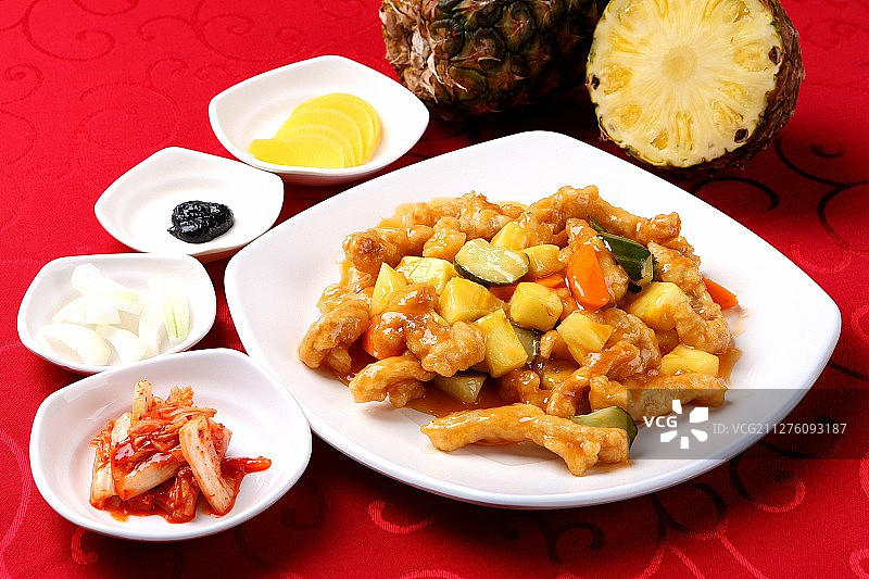 菠萝咕咾肉图片素材