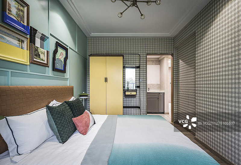 假日别墅卧室图片素材