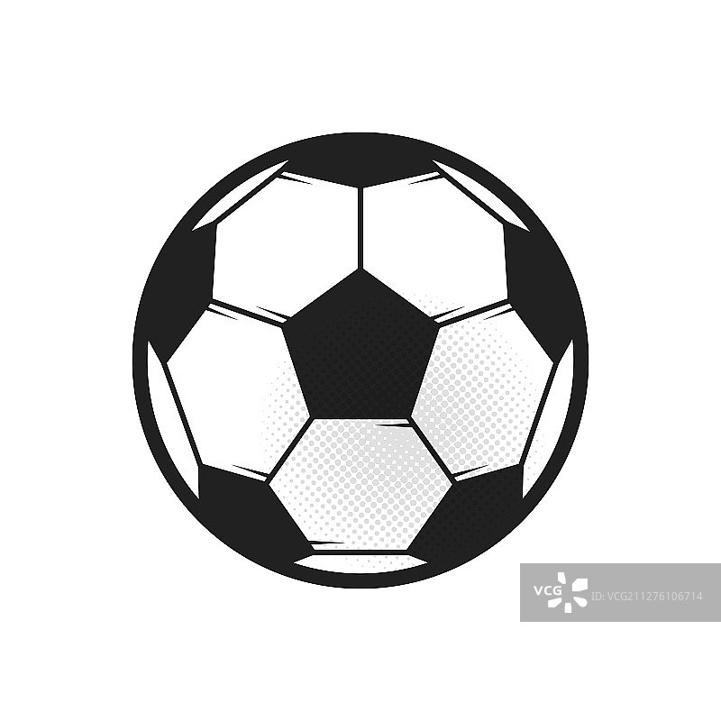 白色背景上黑色足球图标图片素材