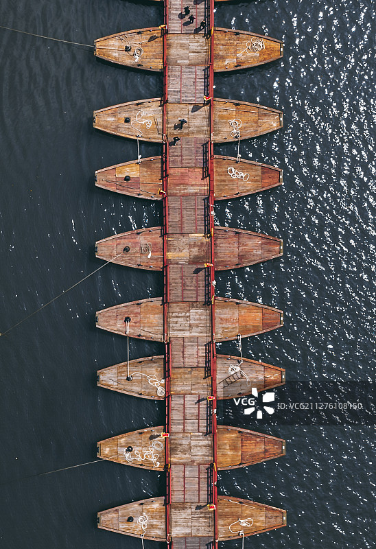 潮州广济桥浮桥图片素材
