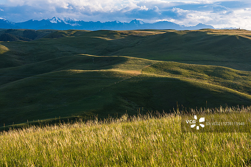 张掖康乐草原，裕固族的生息地图片素材