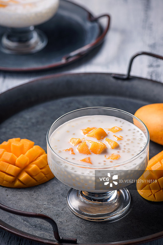 芒果西米露图片素材