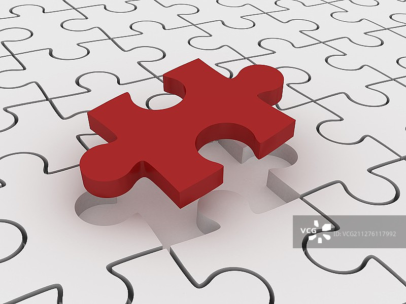 拼图背景 - 3D渲染图图片素材