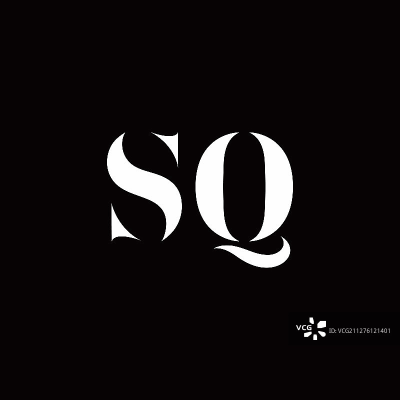 SQ标志字母首字母标志设计模板图片素材