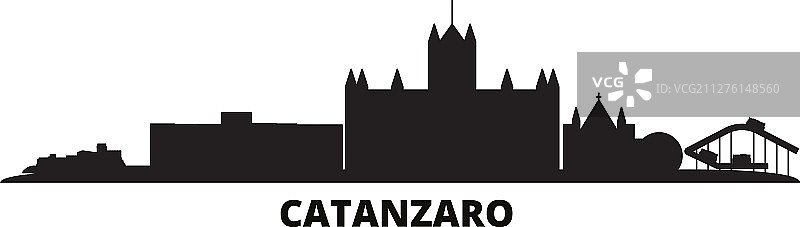 意大利卡坦扎罗城市天际线图片素材