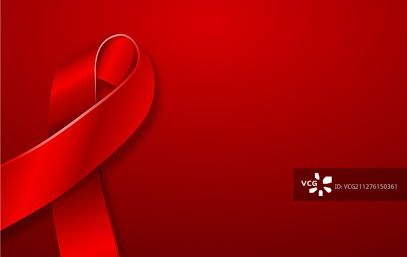 3D红色丝带公益宣传图片素材