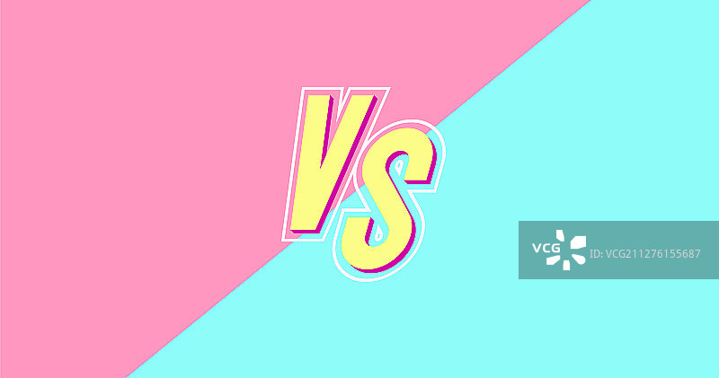 带有VS标志的banner图片素材