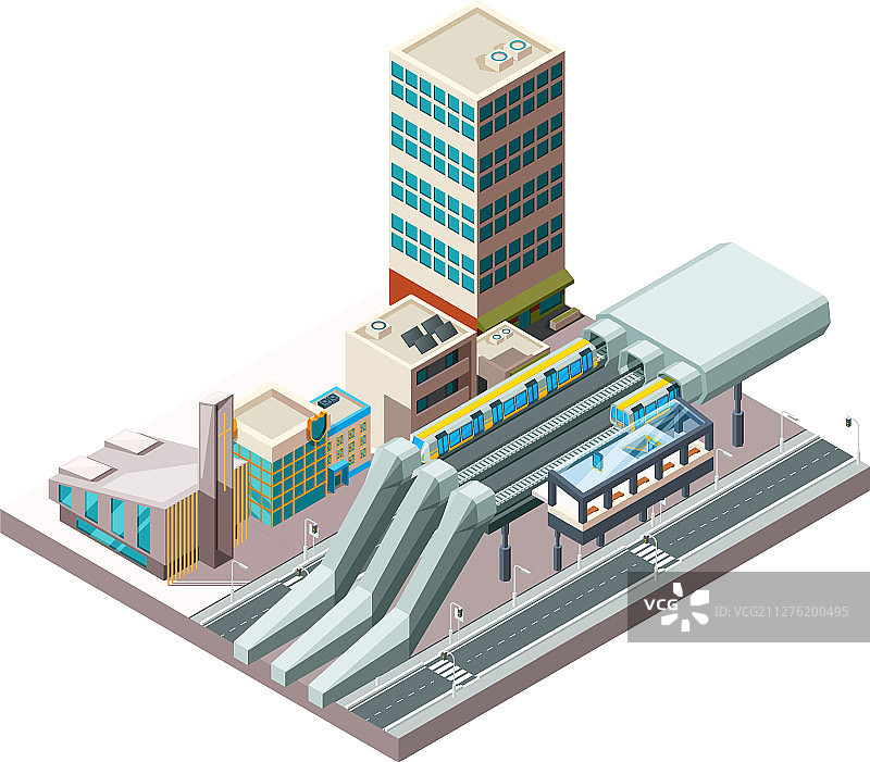 地铁站台城市公共交通图片素材