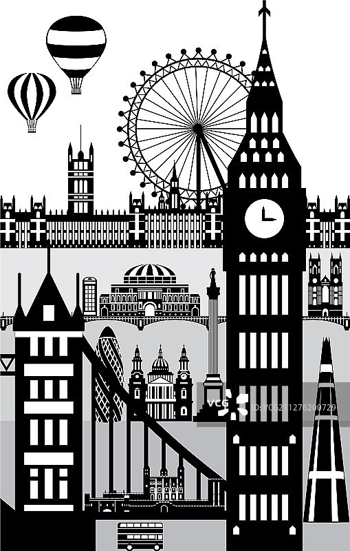 伦敦城市天际线10图片素材