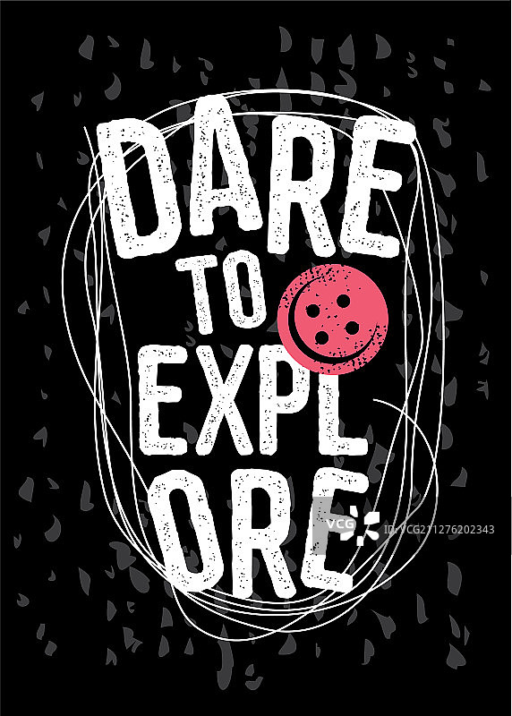 勇于探索创意T恤设计图片素材