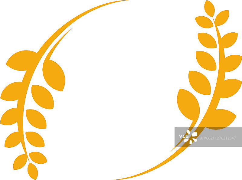 奢华小麦Logo模板图片素材
