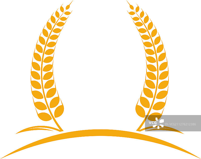 奢华小麦Logo模板图片素材