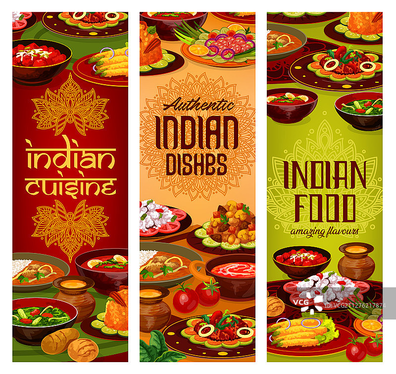 印度餐厅传统美食图片素材