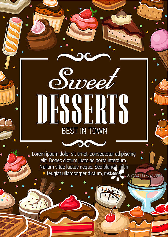 甜点烘焙店糕点蛋糕图片素材