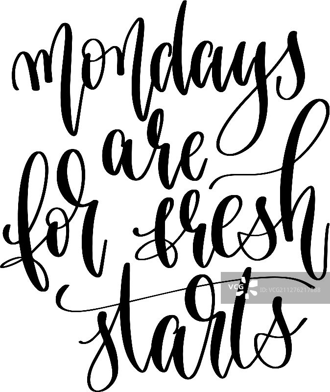 星期一，新的开始图片素材
