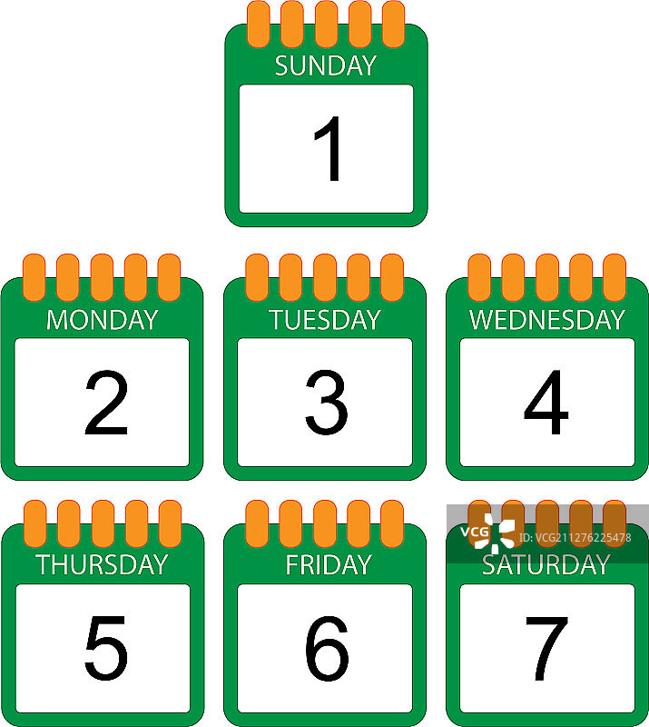 星期图标图片素材