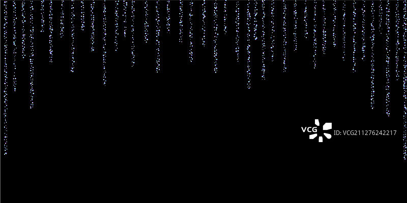 彩虹般闪亮的长方形五彩纸屑图片素材