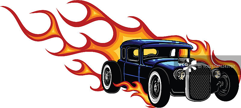 复古改装车库图片素材