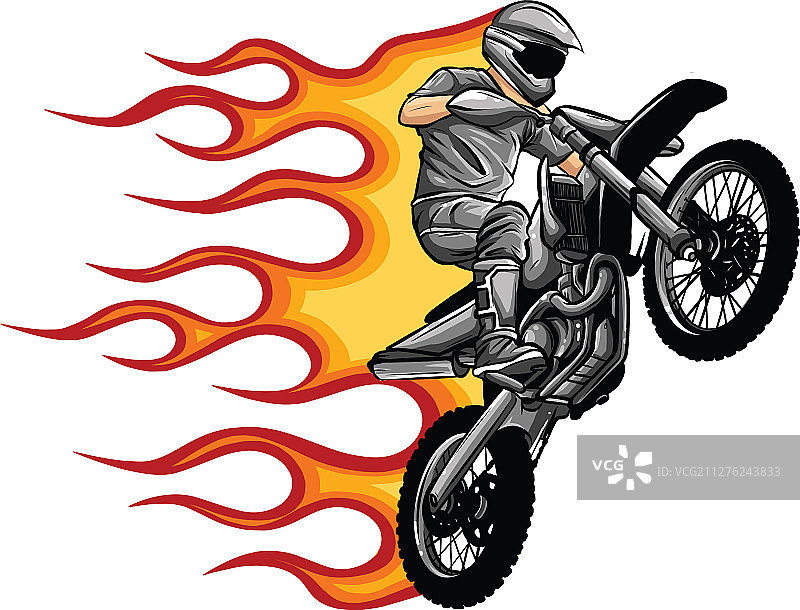 摩托车越野赛骑手图片素材