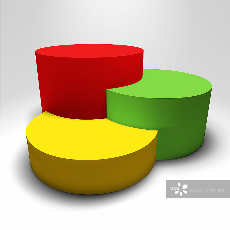 彩色信息图3D基座图片素材