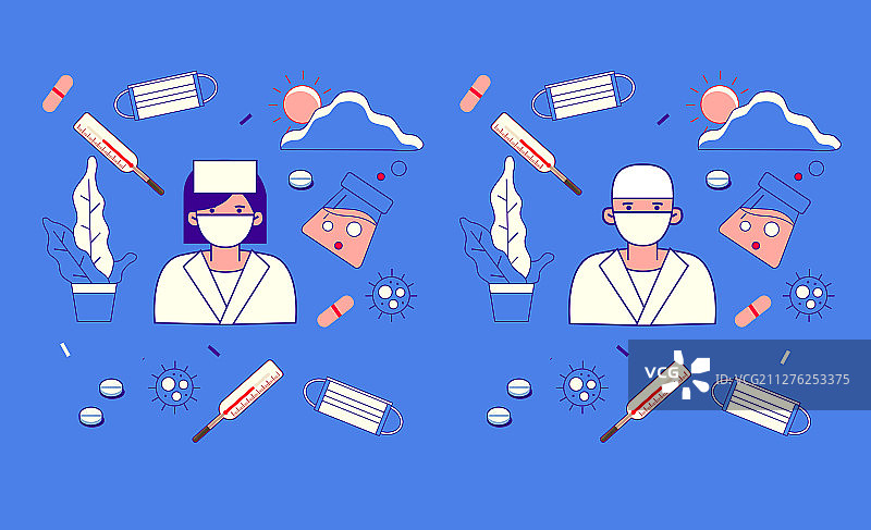 护士与医疗用品图片素材