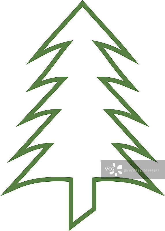 松树图标设计模板图片素材