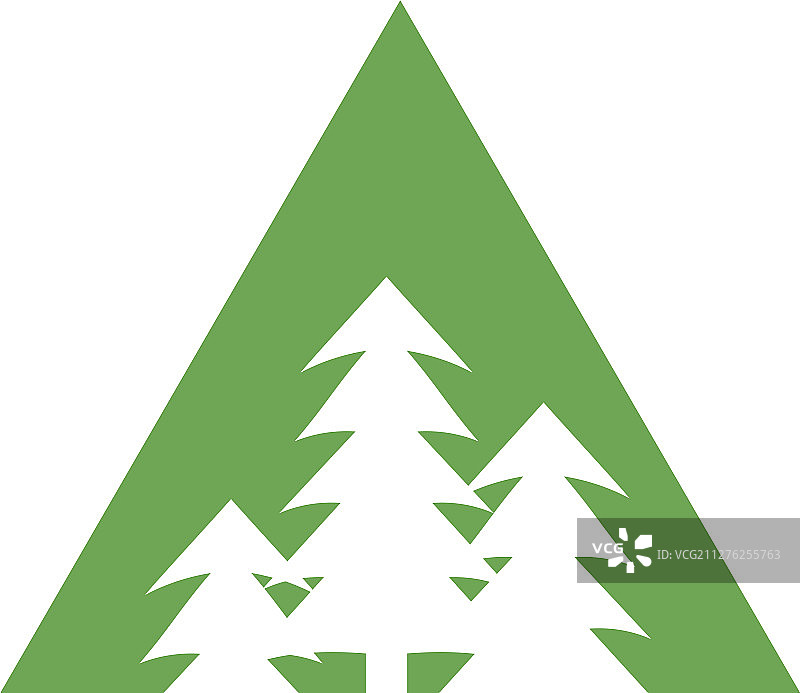 松树图标设计模板图片素材