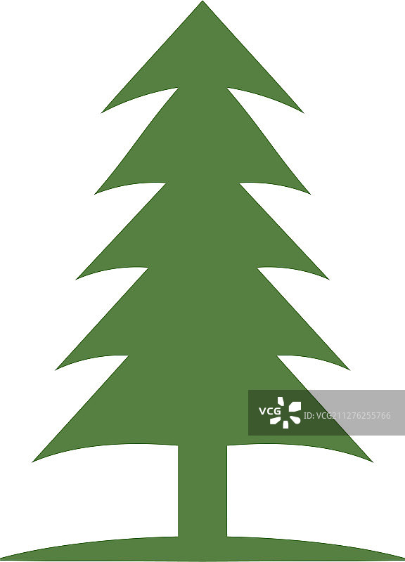 松树图标设计模板图片素材