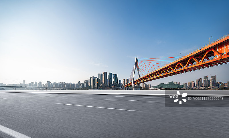 重庆市江北嘴汽车广告背景图图片素材