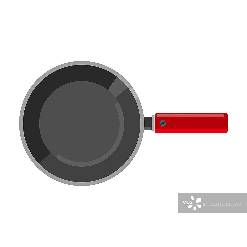 白色背景上的煎锅图片素材