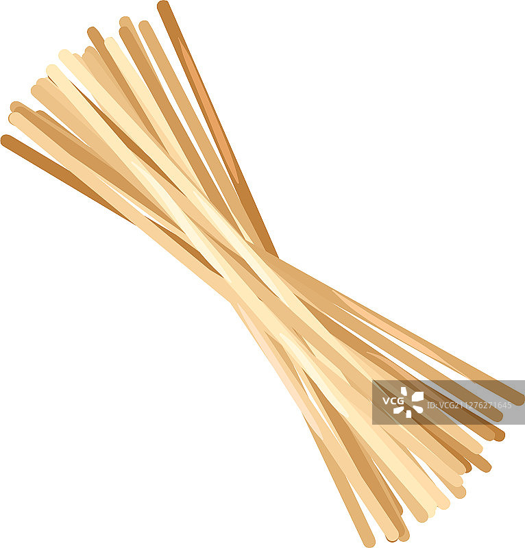 未煮的干小麦意面图片素材