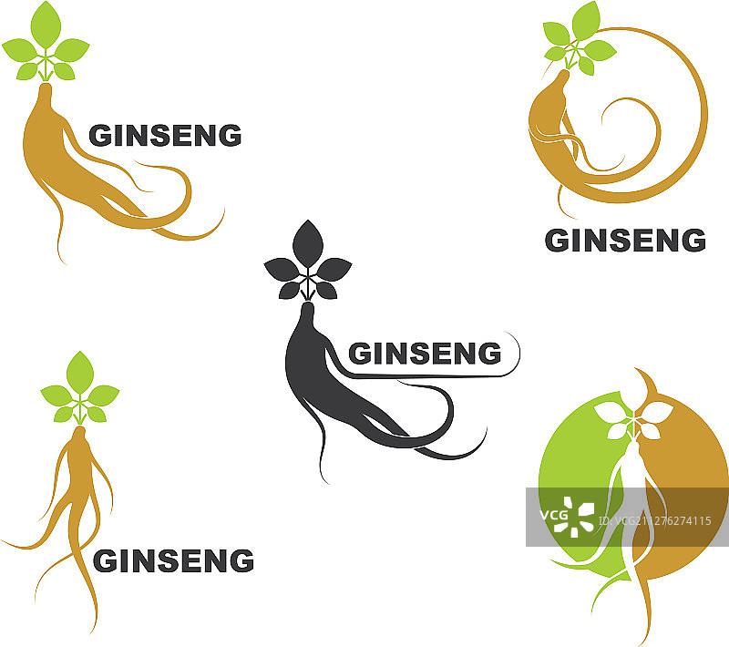 人参图标设计图片素材