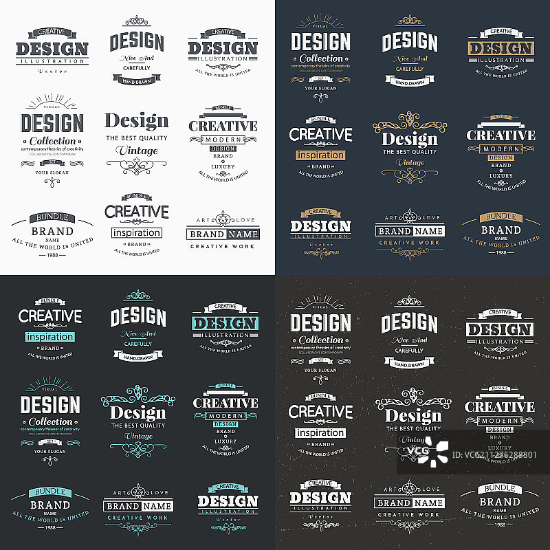 复古Logo和标志合集图片素材