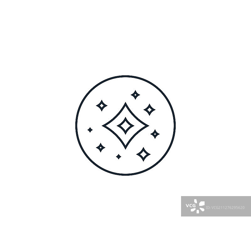 太空创意星星图标线条图片素材