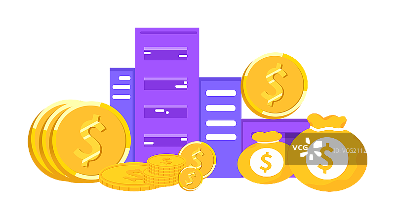 金融金币股市楼盘装饰元素图片素材