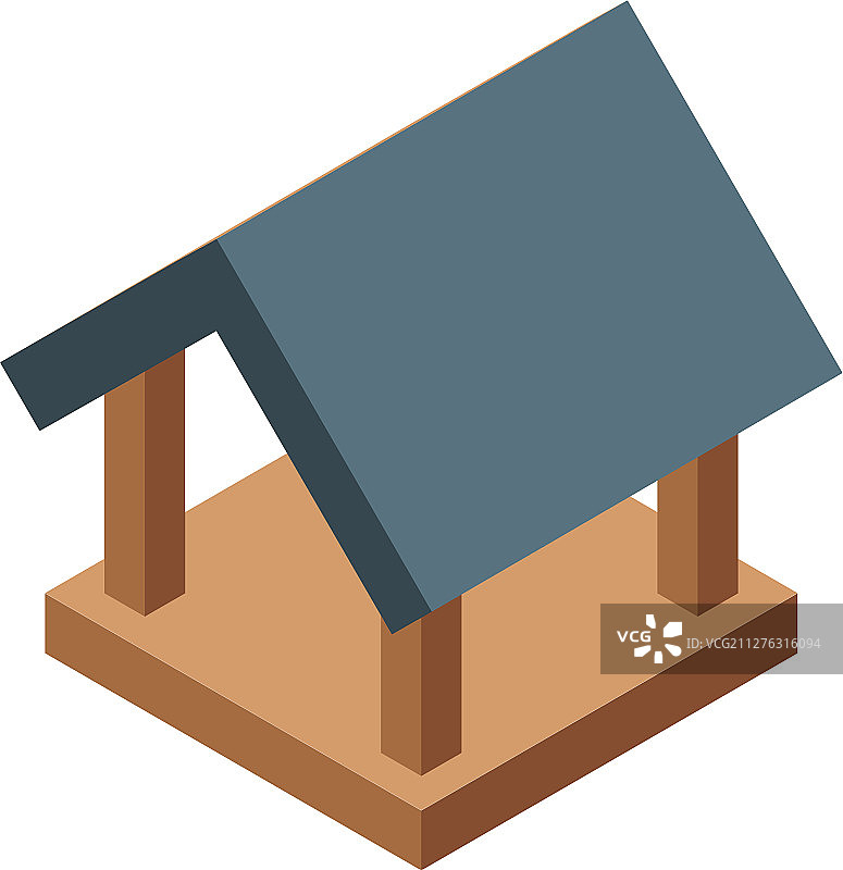 鸟屋2.5D风格图片素材