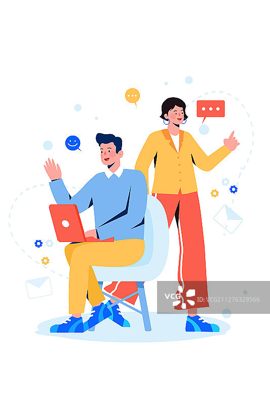 招聘工作互联网数据分析商业商务办公团队精英矢量插画图片素材