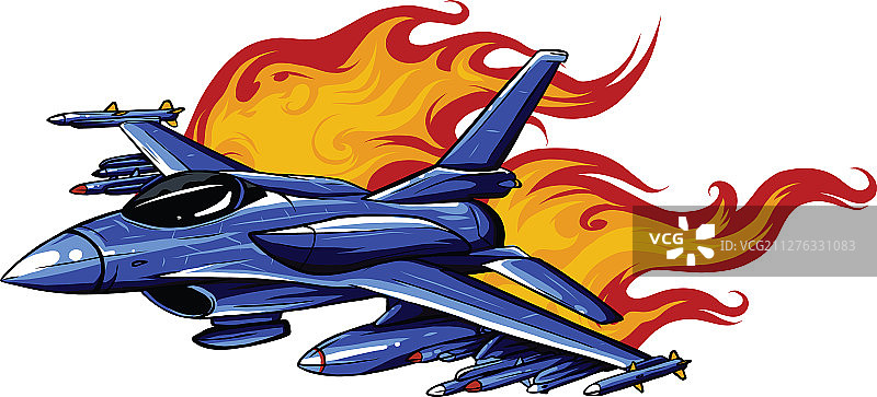 背景上的军用战斗机图片素材