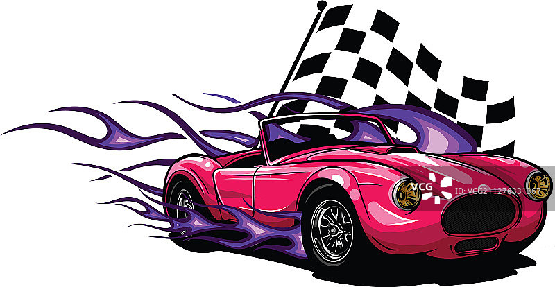 火焰肌肉车图片素材