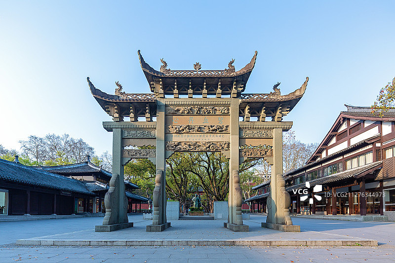 杭州岳庙牌坊图片素材