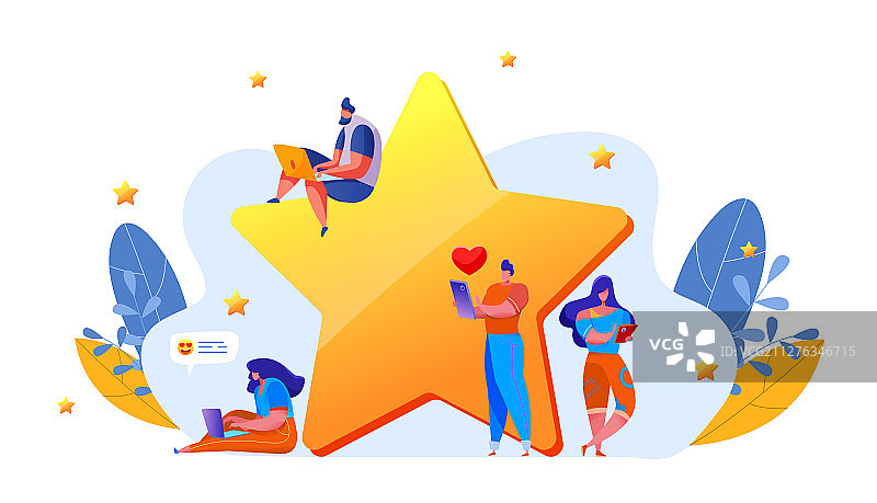 客户反馈星级评分图片素材