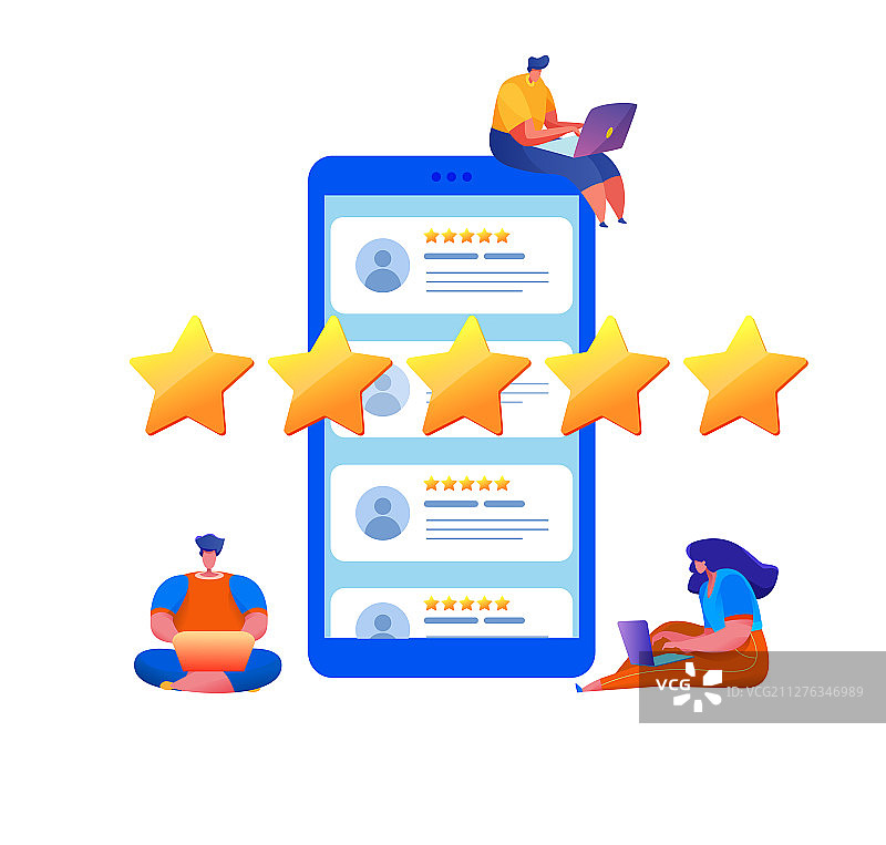 客户反馈星级评分图片素材