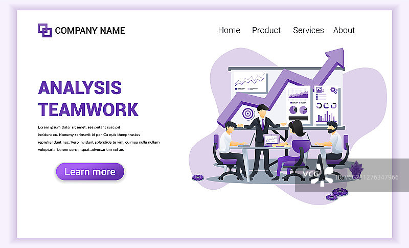 现代扁平化设计理念商业分析图片素材