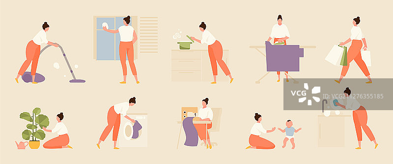 家务套装图片素材