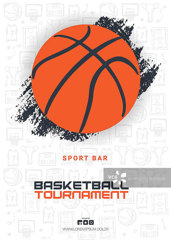 篮球锦标赛banner图片素材