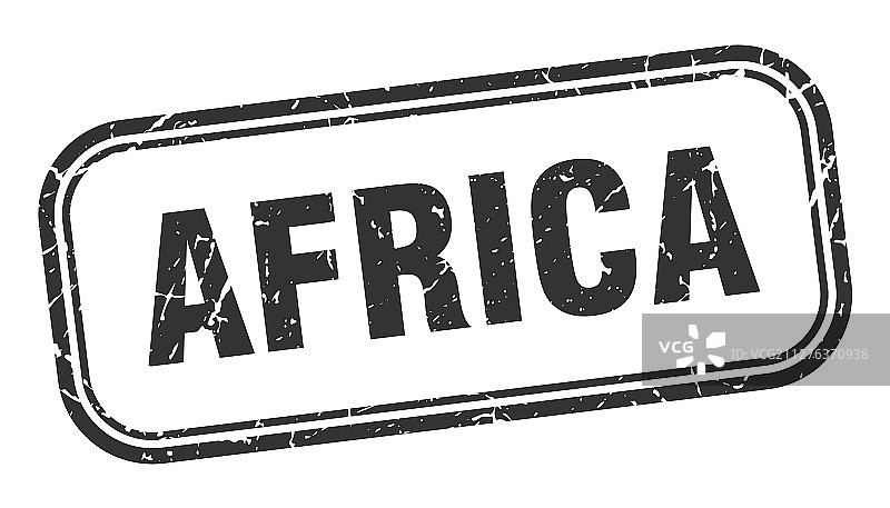 非洲黑色Grunge风格印章图片素材