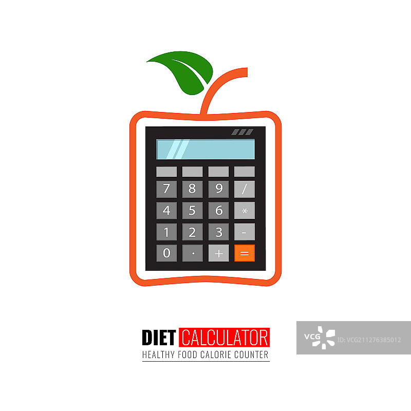 卡路里计算器Logo模板图片素材