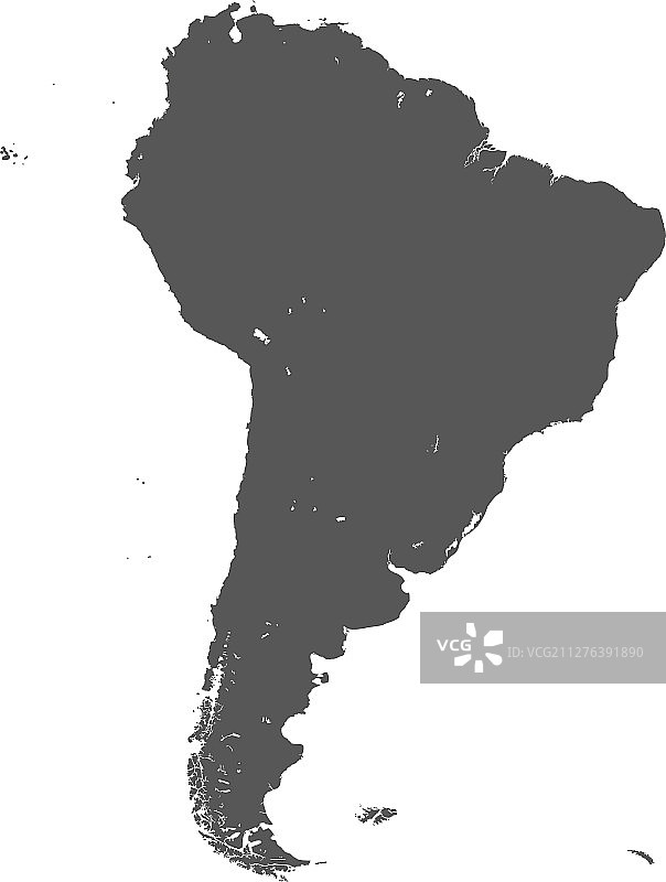 南美洲白色陆地图片素材