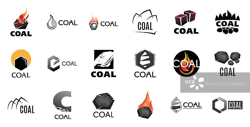 煤炭开采与销售标志图片素材